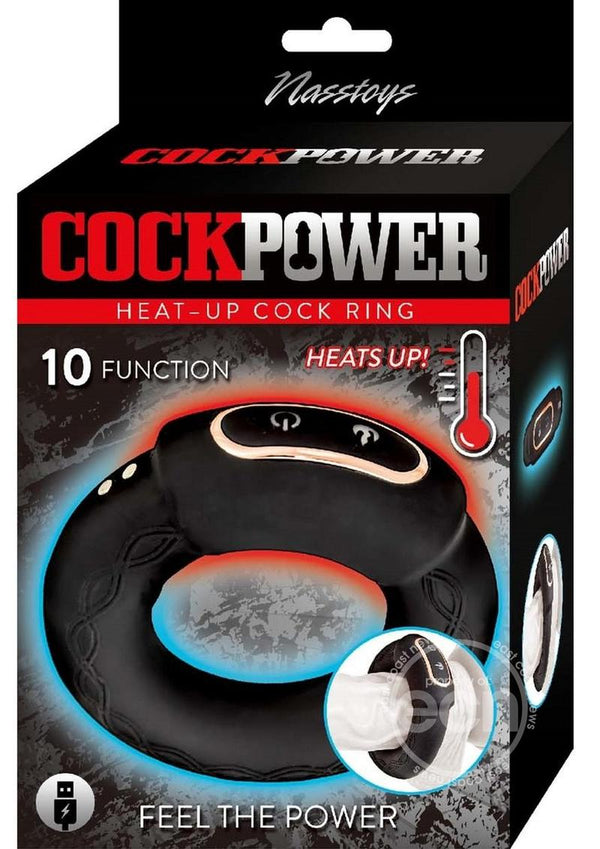 CockPower Heat Up Rechargeable Silicone Cock Ring