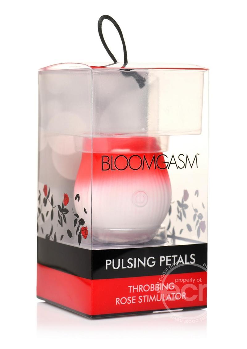 Bloomgasm Pulsing Petals Throbbing Silicone Rechargeable Rose Stimulator