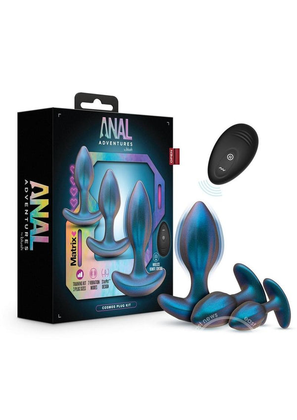 Anal Adventures Matrix Cosmos Plug Kit Silicone Anal Plug Set