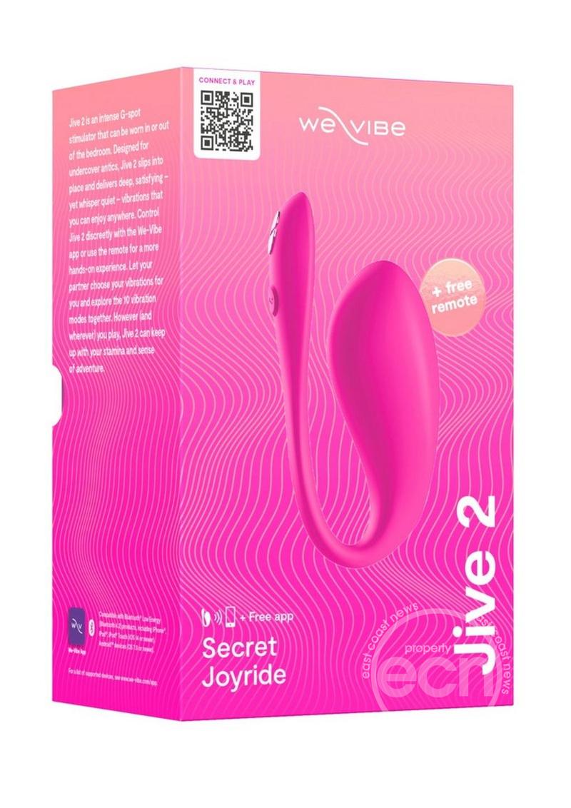 We-Vibe Jive 2 Silicone Rechargeable Remote Control Wearable G-Spot Vibrator