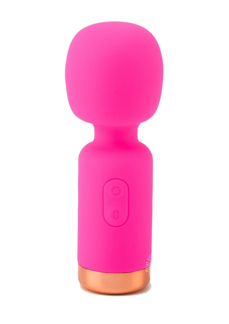 Pink Pussycat Vibrating Pocket Wand Rechargeable Massager