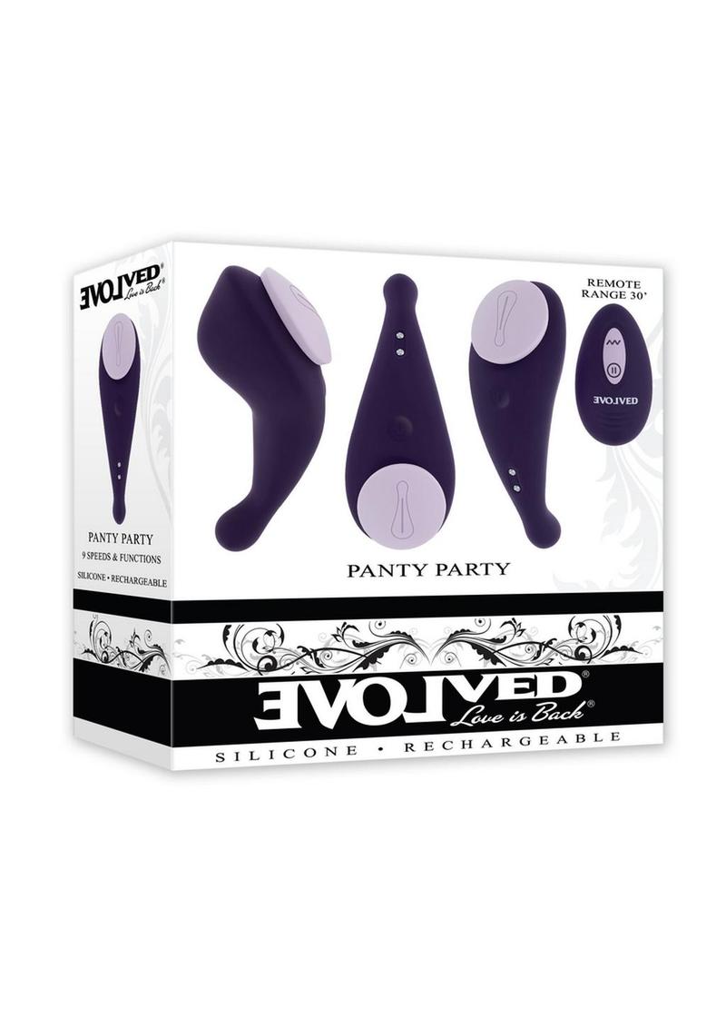 Panty Party Rechargeable Silicone Panty Vibrator with Remote Control