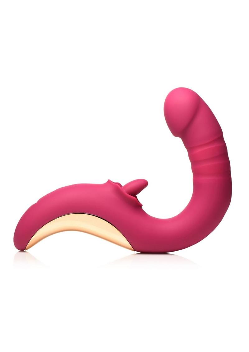 Lickgasm Tease & Please Rechargeable Silicone Thrusting & Licking Vibrator