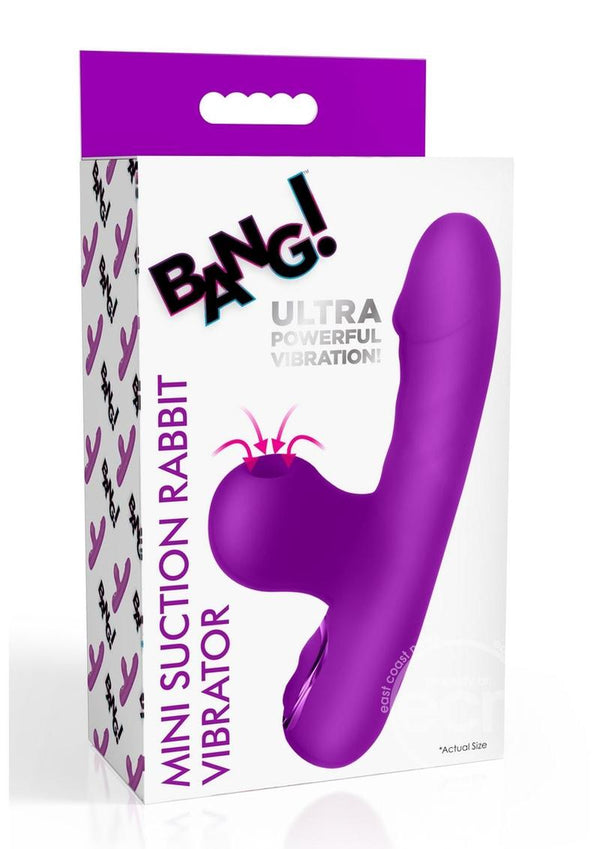 Bang! Mini Suction Rabbit Silicone Rechargeable Vibrator