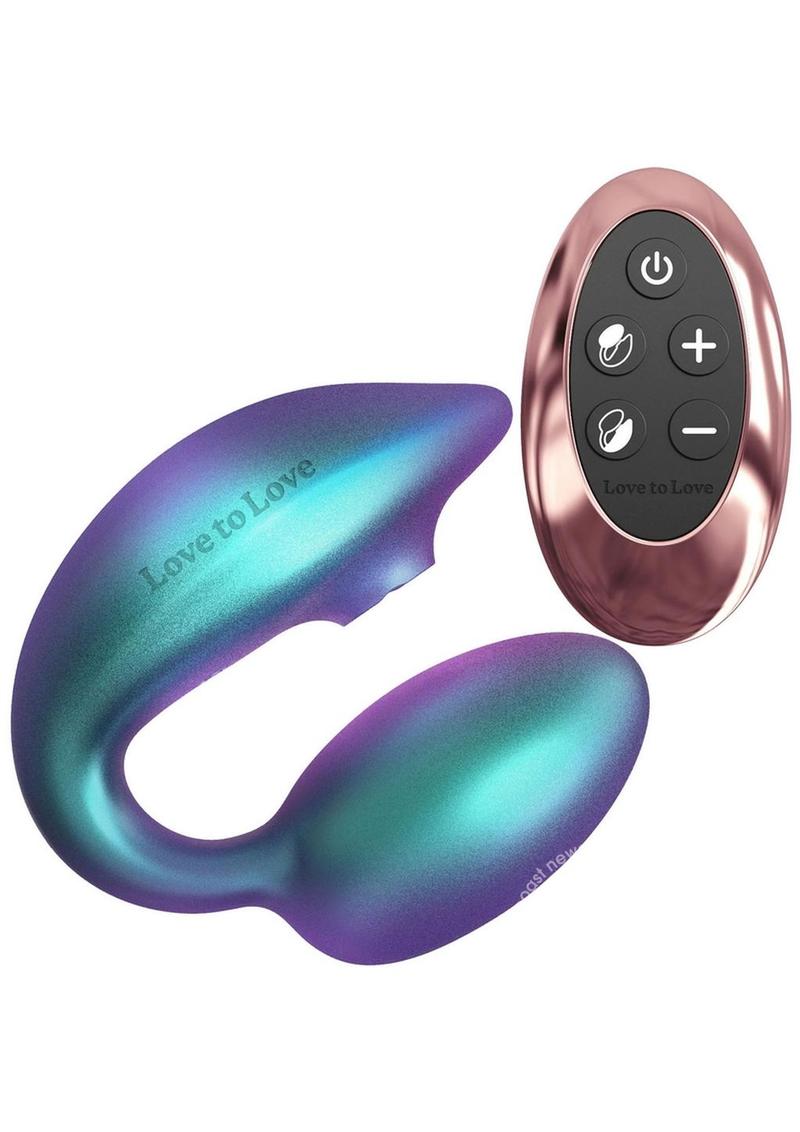 Love to Love Wonderlover Rechargeable Silicone Dual Vibrator with Remote