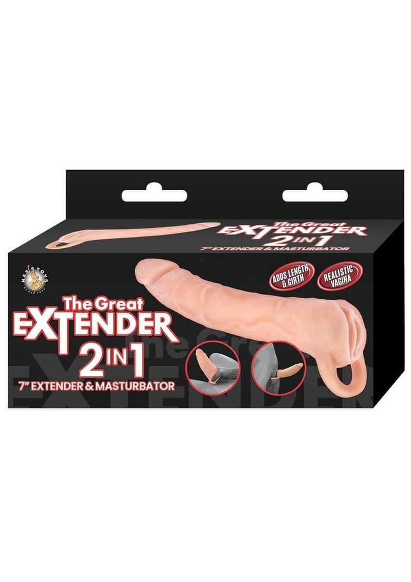 The Great Extender 2 In 1 Extender & Masturbator 7in