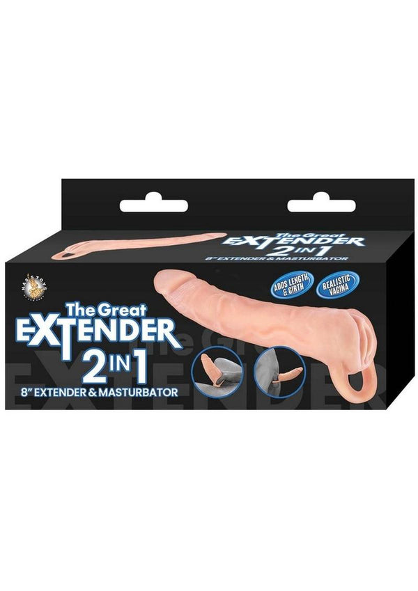 The Great Extender 2 In 1 Extender & Masturbator 8in