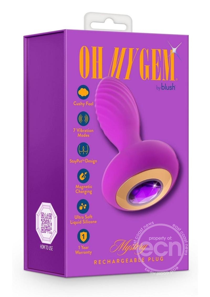 Oh My Gem Charm Rechargeable Silicone Anal Plug