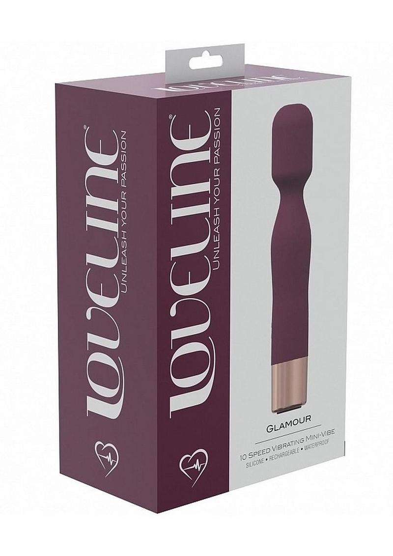 LoveLine Glamour Silicone Rechargeable 10 Speed Mini Wand