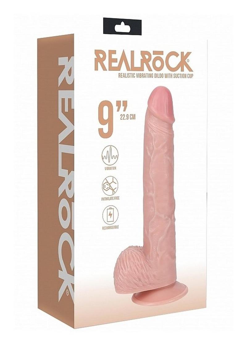 RealRock Vibrating Cock with Balls 9in
