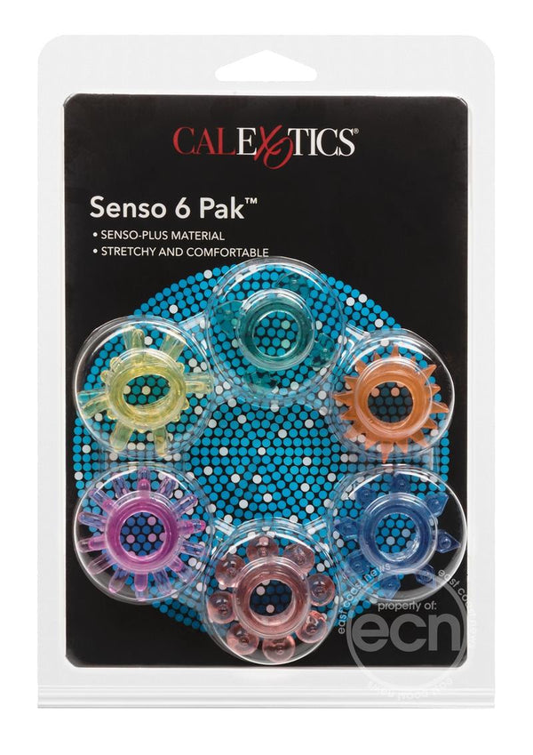 Senso 6 Pack Cock Rings (6 Piece Set)