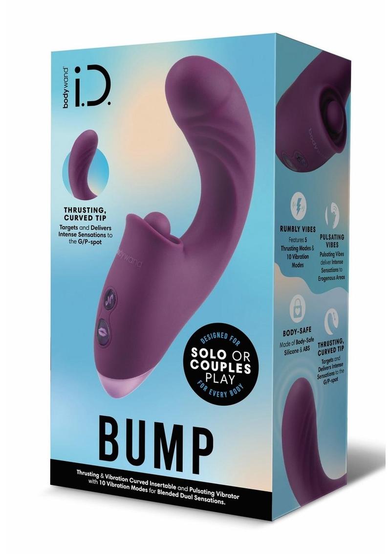 Bodywand I.D. Bump Rechargeable Silicone Dual Stimulating Clitoral Vibrator
