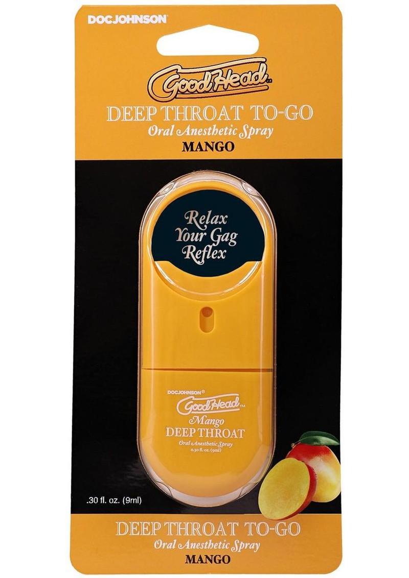 GoodHead Deep Throat To-Go Oral Anesthetic Spray Mango
