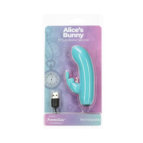 PowerBullet Alice's Bunny Silicone Rechargeable Rabbit Vibrator