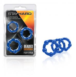 Stay Hard Beaded Cock Rings (3 Sizes)