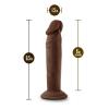 Dr. Skin Plus + 6 inches Poseable Dildo Chocolate