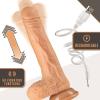 Dr. Skin Platinum Collection Silicone Rechargeable Thrusting Dildo with Remote Control