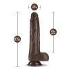 Dr. Skin Platinum Collection Silicone Rechargeable Thrusting Dildo with Remote Control