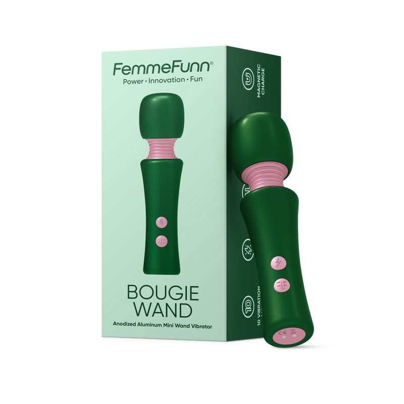 FemmeFunn Bougie Wand Anodized Aluminum Mini Wand Vibrator