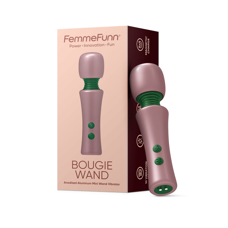 FemmeFunn Bougie Wand Anodized Aluminum Mini Wand Vibrator