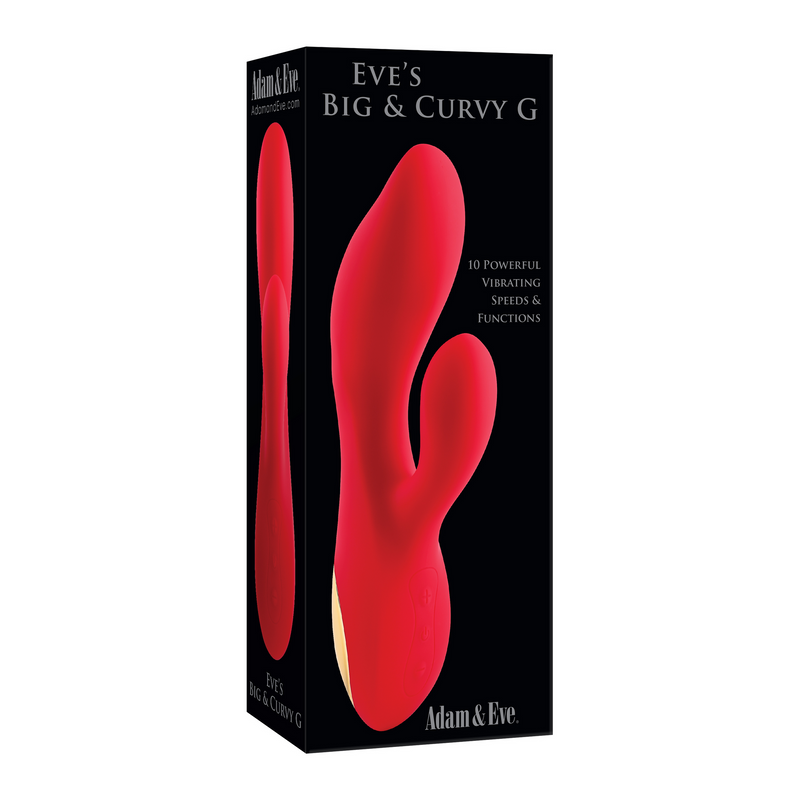 Adam & Eve Eve's Big and Curvy G Rechargeable Silicone Dual Vibrator