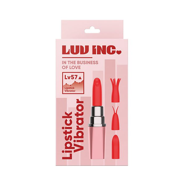 Luv Inc. Lipstick Vibrator w/4 Heads