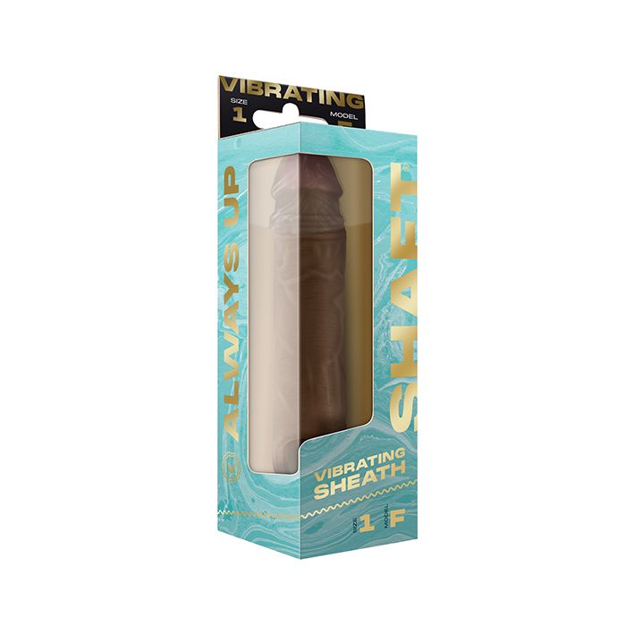 Shaft Flexskin Liquid Silicone 7.8in Vibrating Sheath