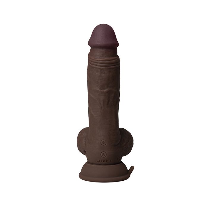 Shaft Flexskin Liquid Silicone 7.5in Vibrating Model A Dildo