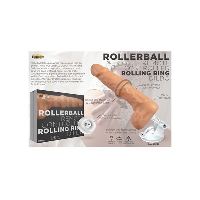 Rollerball Dildo w/Suction Cup