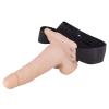 Erection Assistant Hollow Vibrating Strap-On 6in - Black