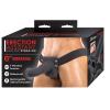 Erection Assistant Hollow Vibrating Strap-On 6in - Black