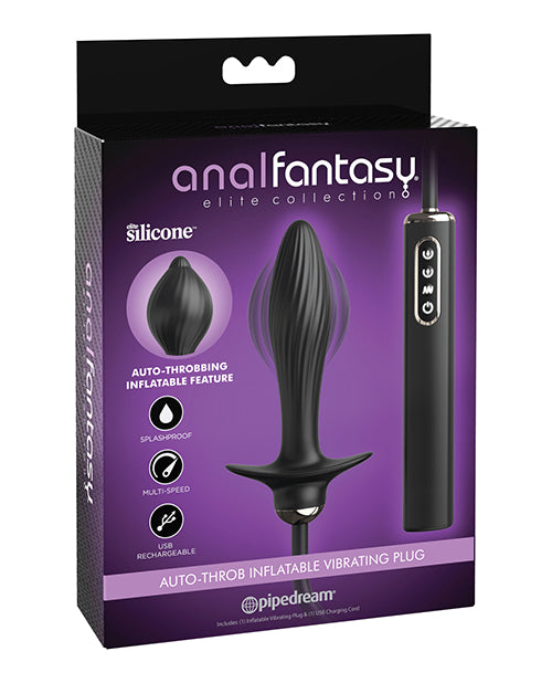 Anal Fantasy Elite Auto-Throb Rechargeable Silicone Inflatable Vibrating Plug