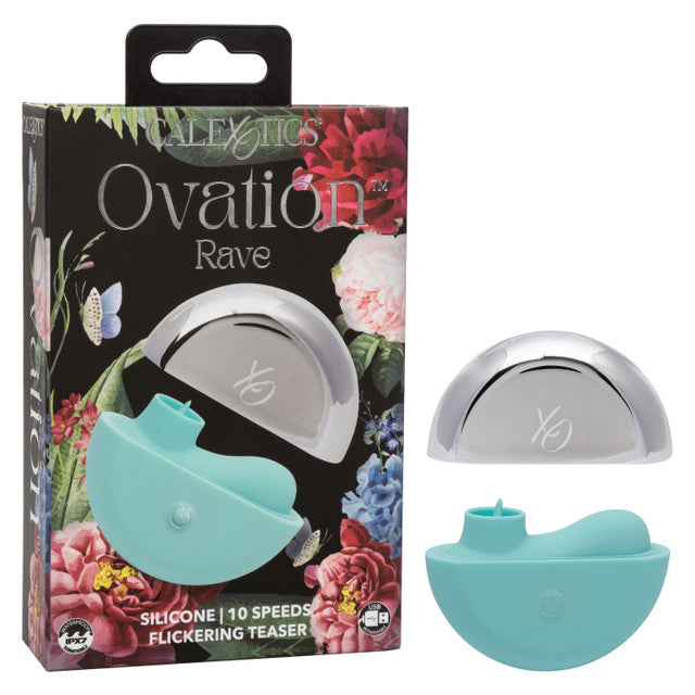 Ovation Rave Rechargeable Silicone Flickering Clitoral Stimulator