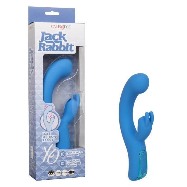 Jack Rabbit Elite Suction Rabbit Rechargeable Silicone Vibrator with Clitoral Stimulator