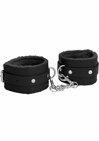 Ouch! Plush Leather Handcuffs