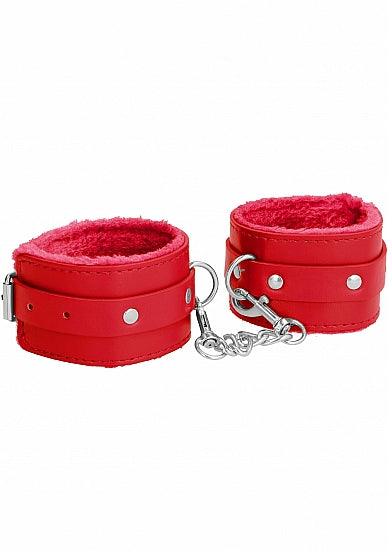 Ouch! Plush Leather Handcuffs