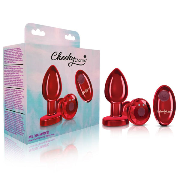 Cheeky Charms Vibrating Metal Plug