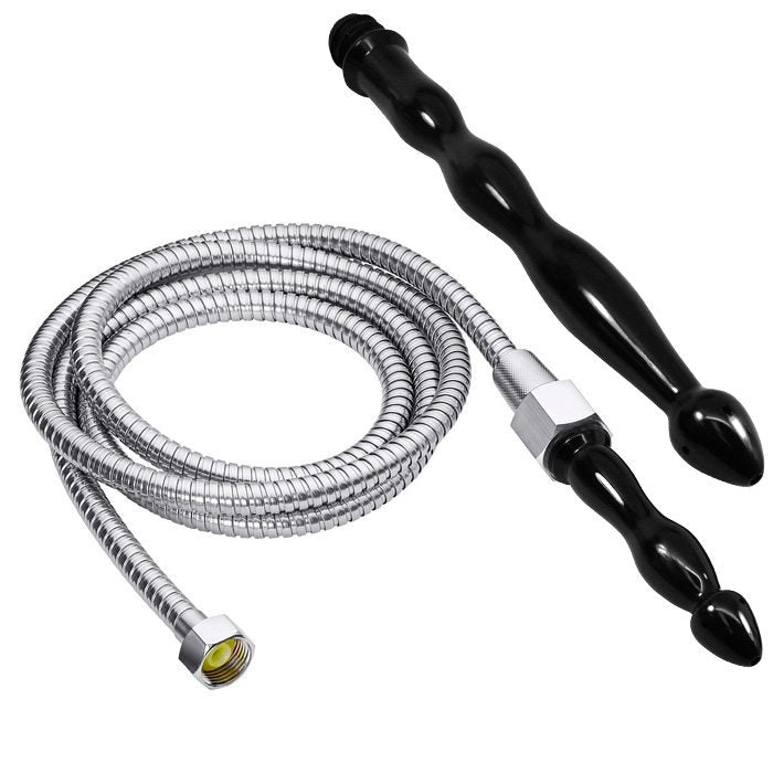 Cloud 9 Fresh+ Deluxe Anal Enema Premium Shower Kit W/ 2 Tips & 6 Ft Stainless Steel Hose