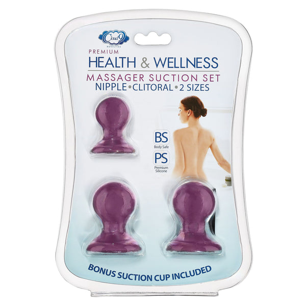 Cloud 9 Health and Wellness Nipple & Clitoral Massager Suction Set