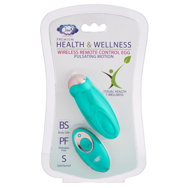 Cloud 9 Health & Wellness Wireless Remote Control Egg w/ Pulsating Motion