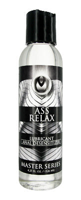 Master Series Ass Relax Water Based Desensitizing Lubricant 4.25oz