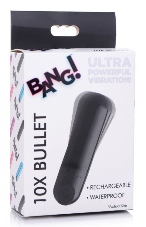 Bang! 10X Vibrating Metallic Rechargeable Bullet Vibrator