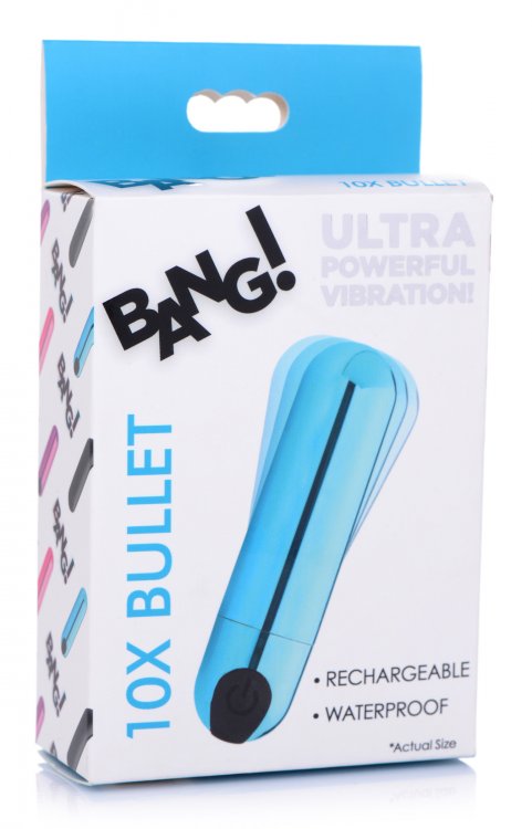 Bang! 10X Vibrating Metallic Rechargeable Bullet Vibrator