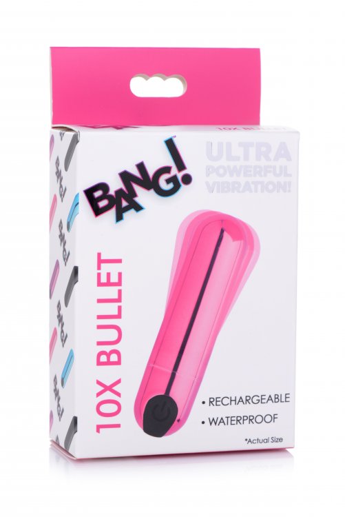 Bang! 10X Vibrating Metallic Rechargeable Bullet Vibrator