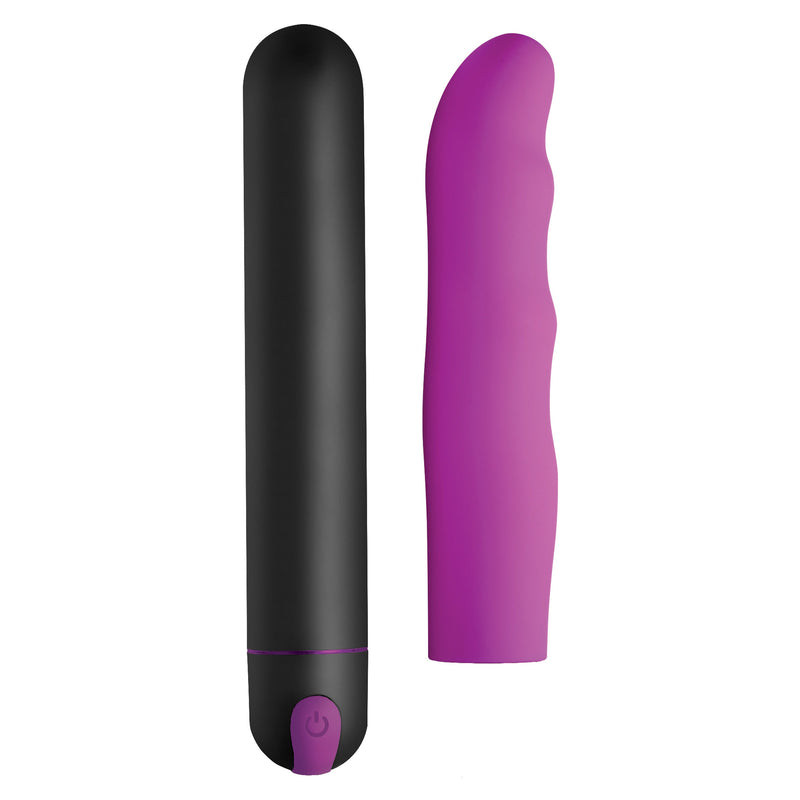 Bang! XL Bullet and Wavy Silicone Sleeve Set