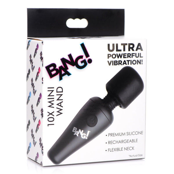 Bang! 10X Vibrating Mini Rechargeable Silicone Wand Massager