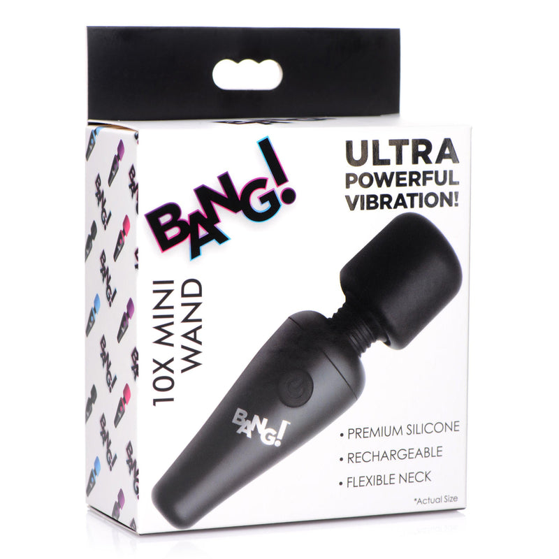 Bang! 10X Vibrating Mini Rechargeable Silicone Wand Massager