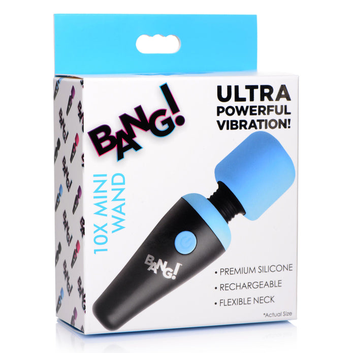 Bang! 10X Vibrating Mini Rechargeable Silicone Wand Massager