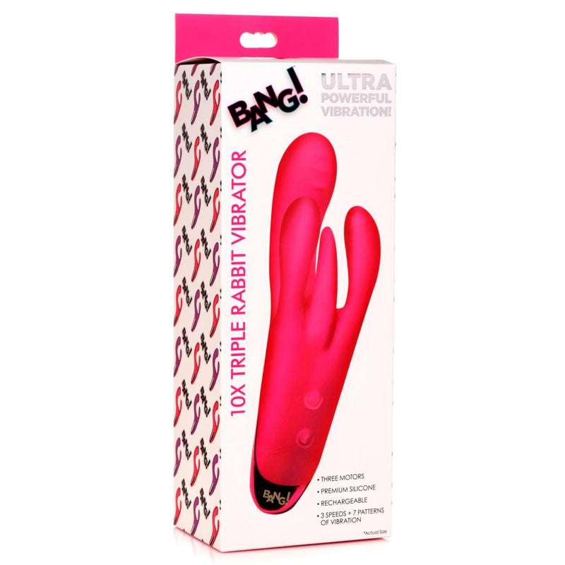 Bang! Triple Rabbit Silicone Vibrator