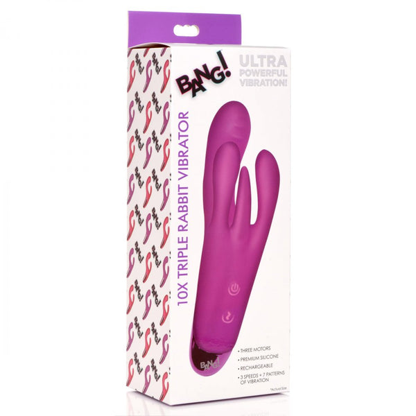 Bang! Triple Rabbit Silicone Vibrator